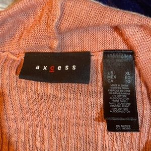 Rose and cream Axcess XL cardigan